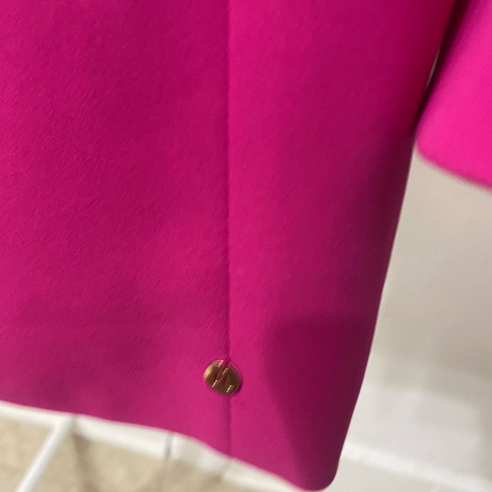 NISSA Vibrant Pink and Red Women's Jacket With Fringes - Picture 12 of 16